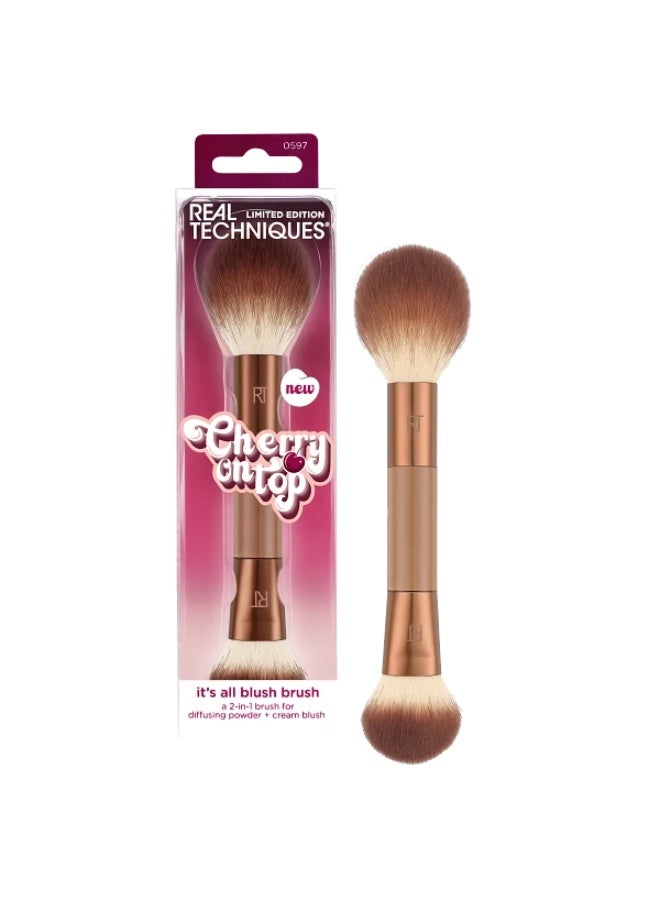 REAL TECHNIQUES Cherry On Top It's All Blush Brush, 1 Count - Image 2