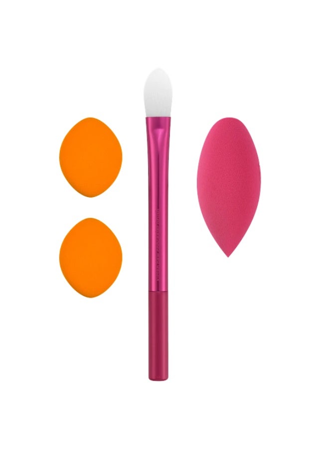 REAL TECHNIQUES Vivid Escape Bright Eyes Concealer Kit, 4 Piece Set - Image 4