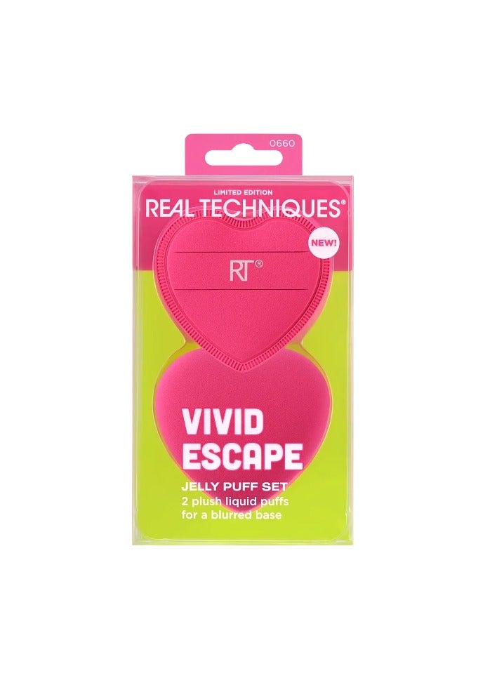 REAL TECHNIQUES Vivid Escape Jelly Puff Set, 2 Count - Image 1