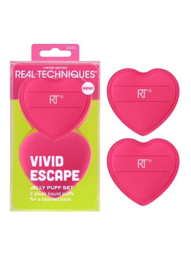 REAL TECHNIQUES Vivid Escape Jelly Puff Set, 2 Count - Image 2