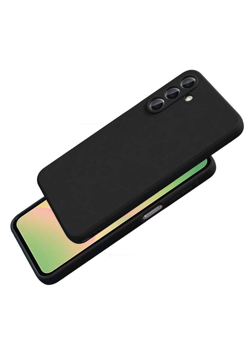 MARGOUN Liquid Silicone Case for Samsung Galaxy A36 Protective Phone Case with Soft Anti-Scratch Microfiber Lining Utra Slim Drop Protection Phone Cover Black-1 - Image 3