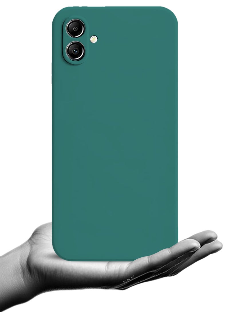 مارجون 3Packs Liquid Silicone Case for Samsung Galaxy A05 Protective Phone Case with Soft Anti-Scratch Microfiber Lining Utra Slim Drop Protection Phone Cover with Two 3D Screen Protectors Green-3 - Image 5