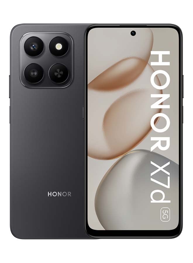 Honor X7d Dual SIM 6GB RAM 128B 5G Velvet Black - Middle East Version - Image 1