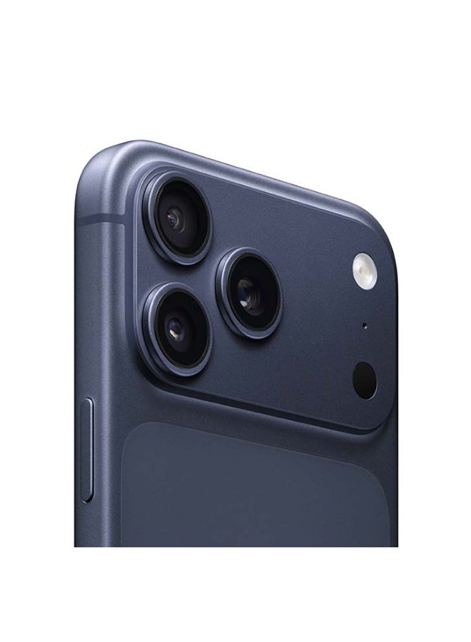 ابل  آيفون 17 برو ماكس 256 جيجابايت أزرق داكن 5G (شريحة نانو + eSIM) مع فيس تايم - النسخة الدولية - Image 3