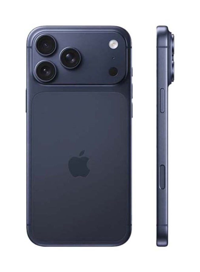 ابل  آيفون 17 برو ماكس 256 جيجابايت أزرق داكن 5G (شريحة نانو + eSIM) مع فيس تايم - النسخة الدولية - Image 2