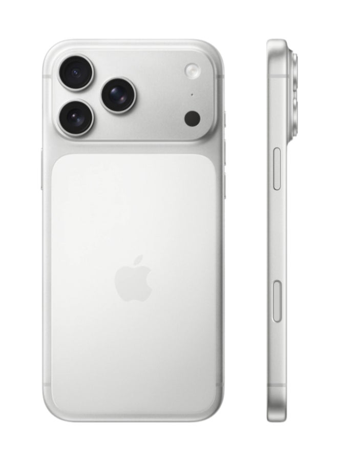 ابل  iPhone 17 Pro Max 1TB Silver 5G (eSim only) With FaceTime - Middle East Version - Image 2