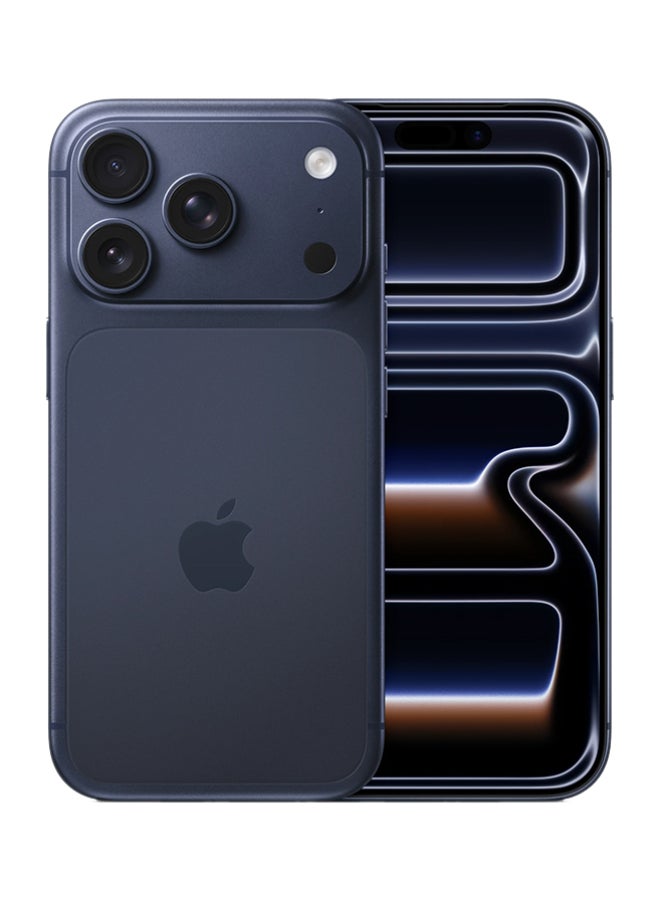 ابل  iPhone 17 Pro Physical Dual Sim (No eSim) 256GB Deep Blue 5G With FaceTime - Image 1
