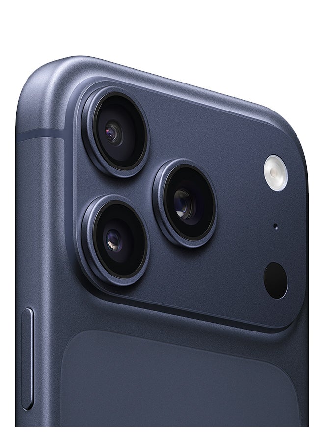 ابل  iPhone 17 Pro Physical Dual Sim (No eSim) 256GB Deep Blue 5G With FaceTime - Image 3