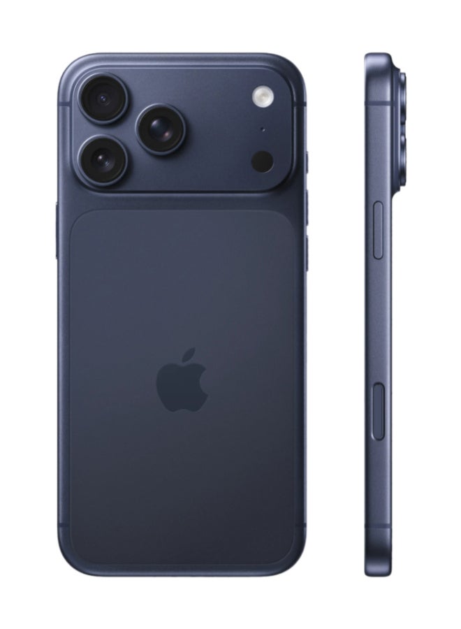 ابل  iPhone 17 Pro Max Physical Dual Sim (No eSim) 512GB Deep Blue 5G With FaceTime - Image 2