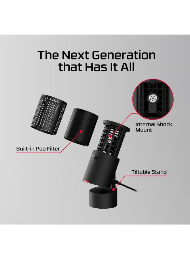 هايبركس SoloCast 2 Gaming USB Microphone - Black - Image 4