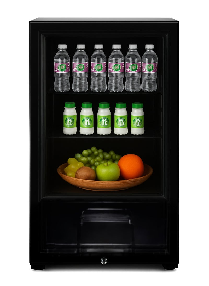 دانسات ثلاجة عرض مع فريزر - 3.07 قدم - 87 لتر - ضوء داخلي - أسود - DAN180SC - Image 2