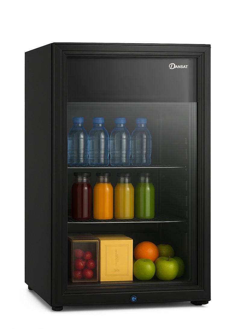 دانسات ثلاجة عرض - 3 أقدام - 85 لتر - ضوء داخلي - أسود - DAN230SC - Image 2