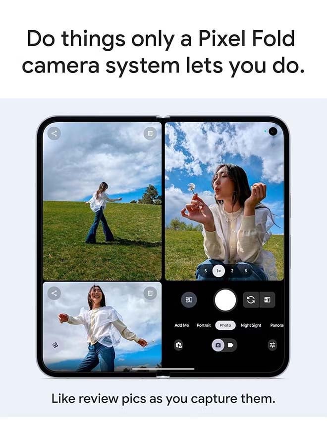 جوجل بكسل 10 برو فولد ثنائي الشريحة 5G حجر القمر 16 جيجابايت رام 256 جيجابايت - النسخة الدولية - Image 5