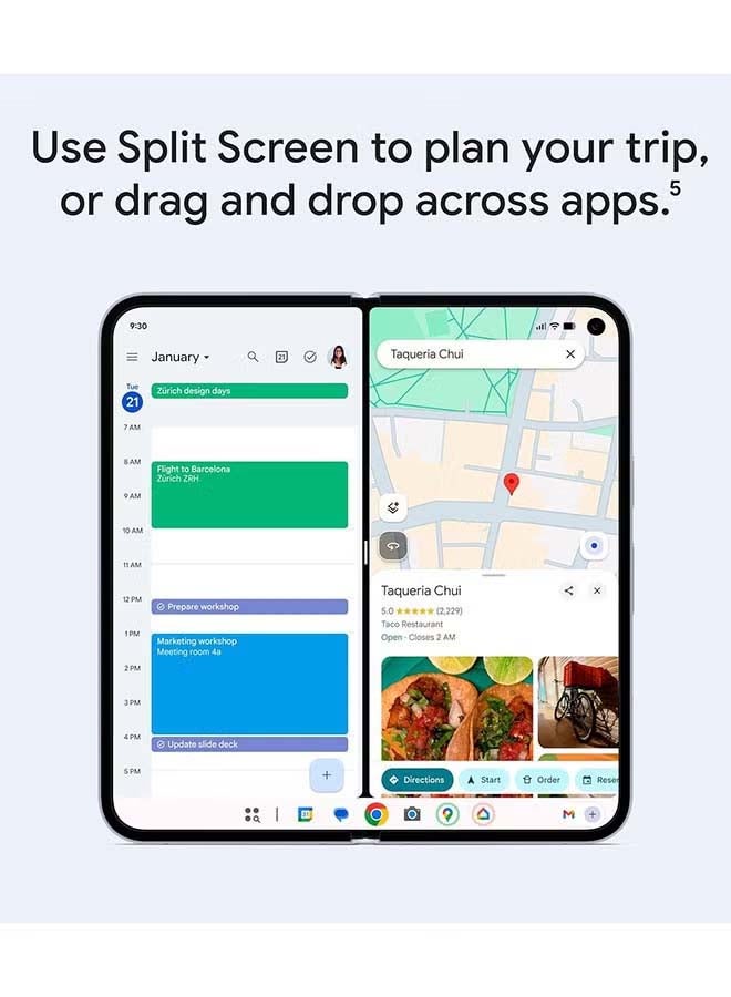 جوجل بكسل 10 برو فولد ثنائي الشريحة 5G حجر القمر 16 جيجابايت رام 256 جيجابايت - النسخة الدولية - Image 3