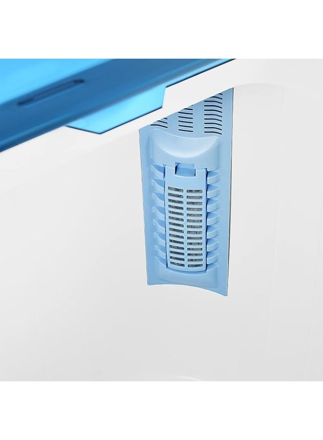 Super General 12 kg Twin-tub Semi-Automatic Washing Machine, efficient Top-Load Washer with Lint Filter, Spin-Dry SGW125 White Blue - Image 5