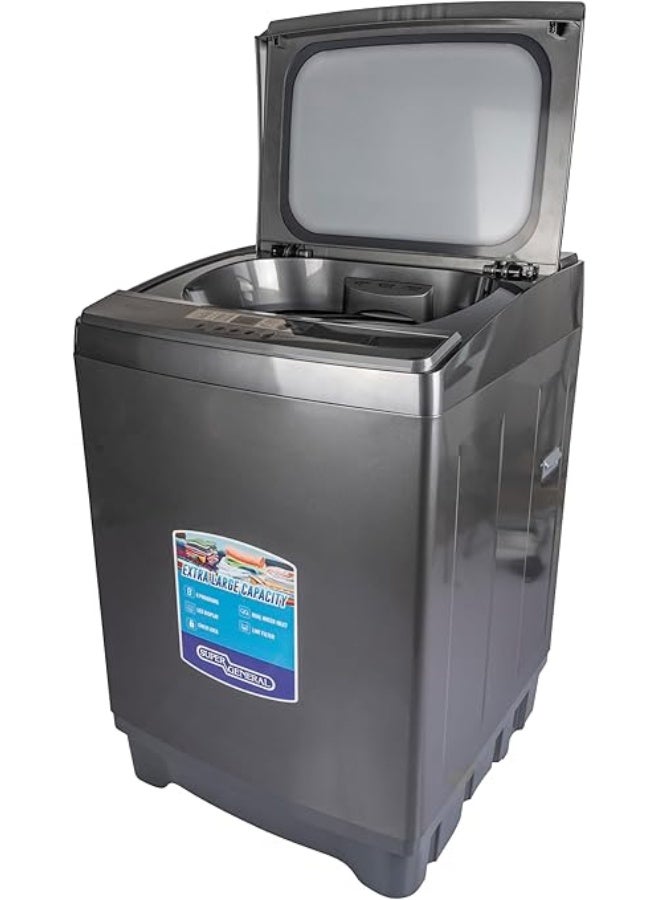Super General 20 Kg Top Load Washing Machine , Power Off Memory, LED Display, Quick Wash, Child lock SGW2022 silver - Image 3