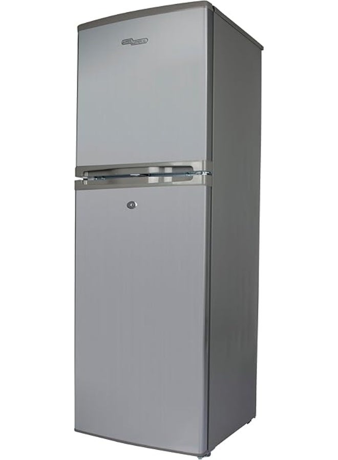 Super General SGR-198HSE Compact Design Refrigerator-Freezer, 190 Liters Gross Capacity, 138 Liters Net Capacity, Defrost, Adjustable Wired Shelves-Silver SGR198HSE silver - Image 3