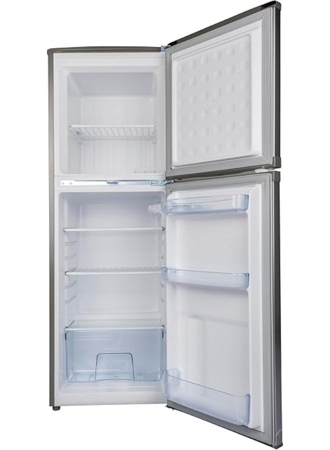 Super General SGR-198HSE Compact Design Refrigerator-Freezer, 190 Liters Gross Capacity, 138 Liters Net Capacity, Defrost, Adjustable Wired Shelves-Silver SGR198HSE silver - Image 4