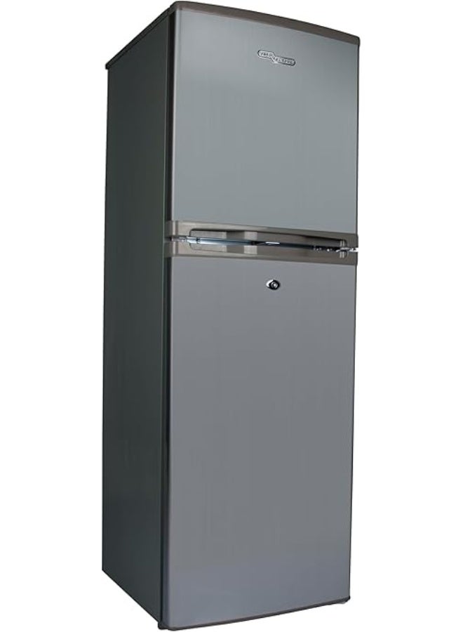 Super General SGR-198HSE Compact Design Refrigerator-Freezer, 190 Liters Gross Capacity, 138 Liters Net Capacity, Defrost, Adjustable Wired Shelves-Silver SGR198HSE silver - Image 2