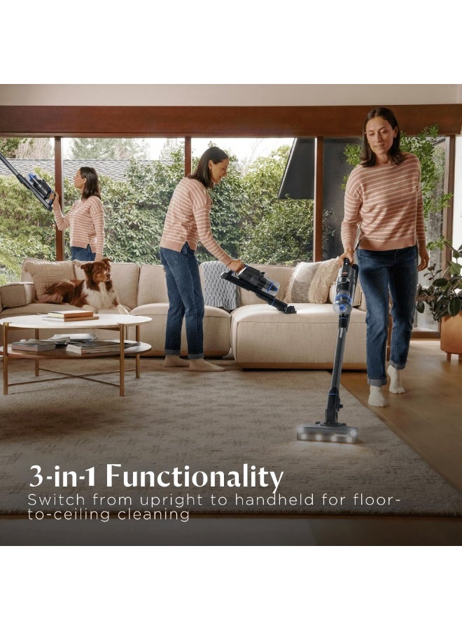 بيسيل PowerClean FurGuard 4241K – 280W Self-Standing Cordless Vacuum with Self-Cleaning Brush Roll and Upholstery Tool with LED Headlights, 2 Removable Batteries (Up to 100min), Wall Mount | 2-Year Warranty 0.4 L 280 W 4241K blue - Image 4