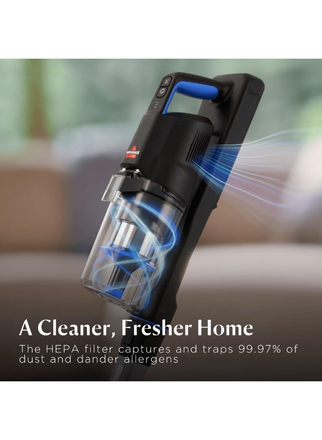 بيسيل PowerClean FurGuard 4241K – 280W Self-Standing Cordless Vacuum with Self-Cleaning Brush Roll and Upholstery Tool with LED Headlights, 2 Removable Batteries (Up to 100min), Wall Mount | 2-Year Warranty 0.4 L 280 W 4241K blue - Image 3