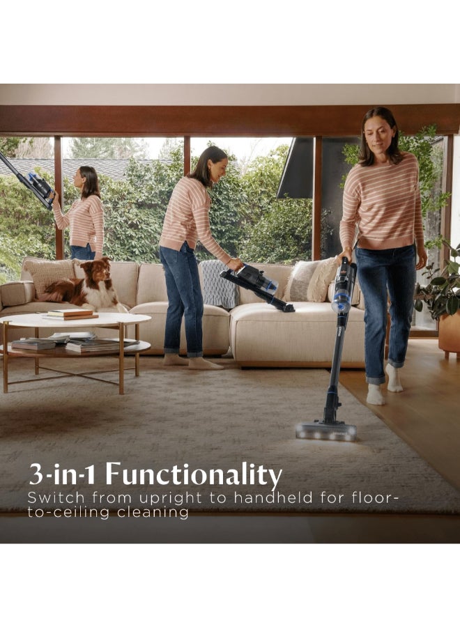 Bissell PowerClean FurGuard 4241K – 280W Self-Standing Cordless Vacuum with Self-Cleaning Brush Roll and Upholstery Tool with LED Headlights, 2 Removable Batteries (Up to 100min), Wall Mount | 2-Year Warranty 0.4 L 280 W 4241K blue - Image 4