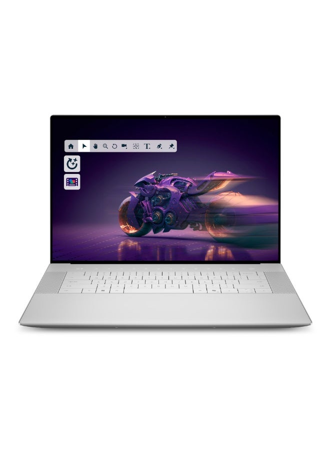 ديل (Upgraded Version) 16 Premium Laptop, 16.3" 4K OLED Touch Display, Intel Core Ultra 9 285H Processor, 32GB RAM, 1TB SSD, GeForce RTX 5060 8GB GPU,Windows 11 English Platinum English Platinum - Image 1