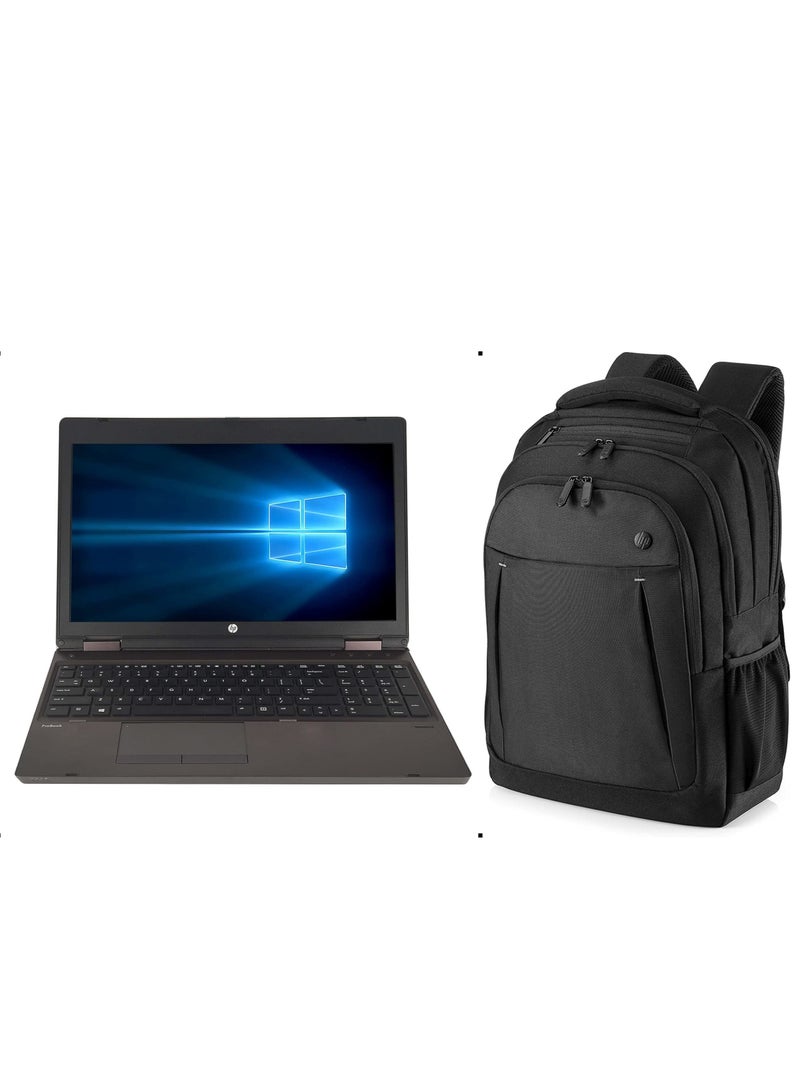 HP RENEWED - LAPTOP HP PROBOOK 6570B - Intel® Core™ i5-3230M Processor - RAM 8 GB DDR3 - HARD 256 GB SSD - VGA Intel® HD Graphics 4000 - 15.6'' LED SCREEN - GREY English - with free laptop backpack English grey - Image 1