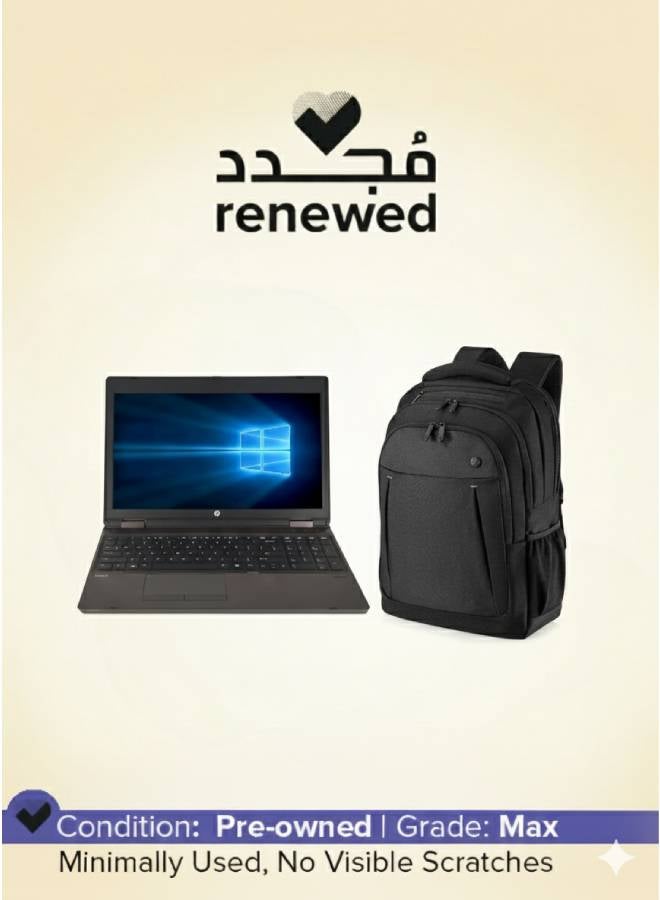 HP RENEWED - LAPTOP HP PROBOOK 6570B - Intel® Core™ i5-3230M Processor - RAM 8 GB DDR3 - HARD 256 GB SSD - VGA Intel® HD Graphics 4000 - 15.6'' LED SCREEN - GREY English - with free laptop backpack English grey - Image 1