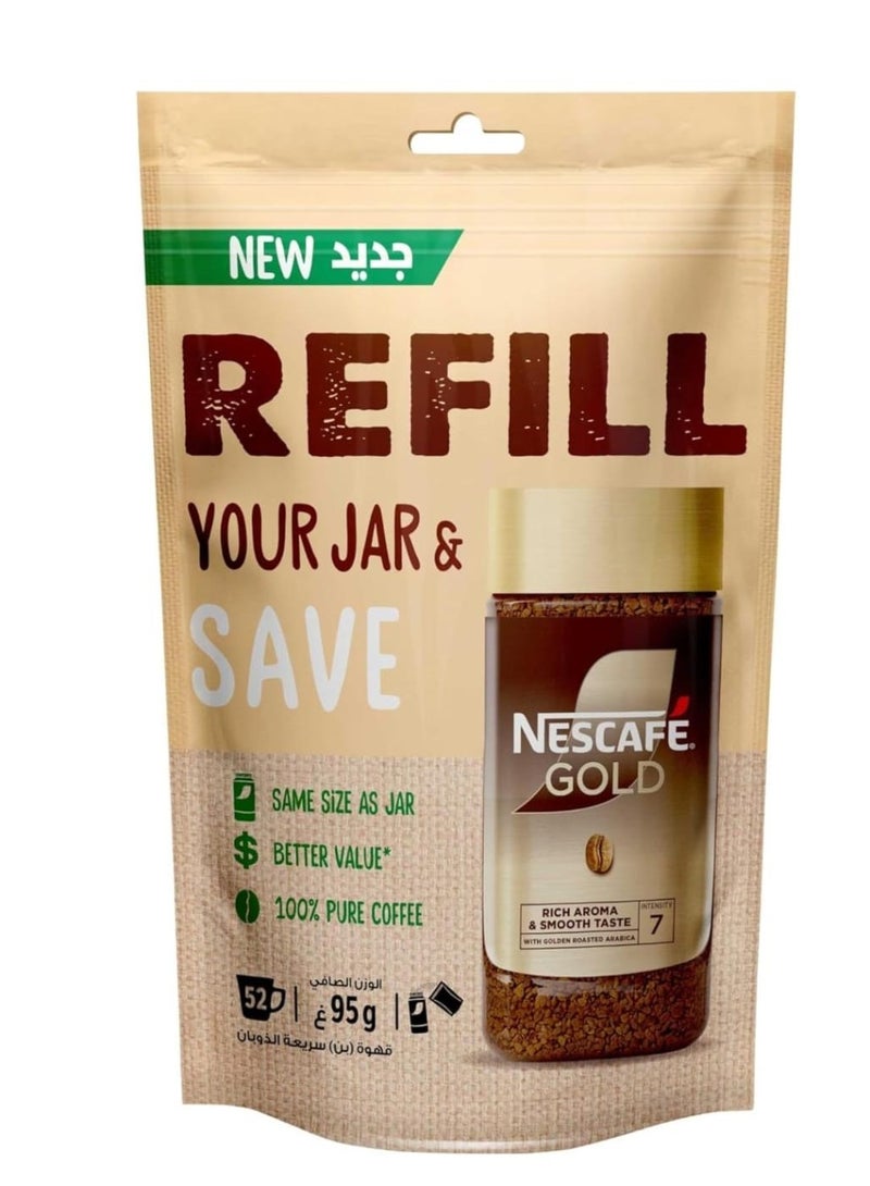 نسكافيه Gold Refill Pack - 95grams Single
