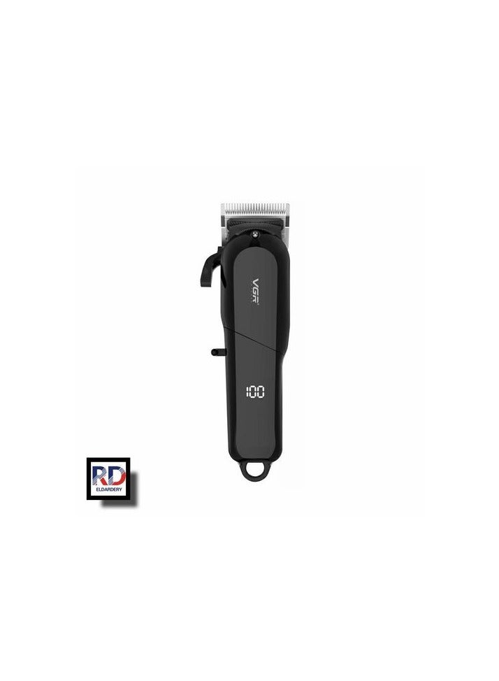 في جي آر مكينة حلاقة شعر رقمية قابلة لإعادة الشحن للرجال من VGR إصدار محدود، أسود - V-118 - Image 3