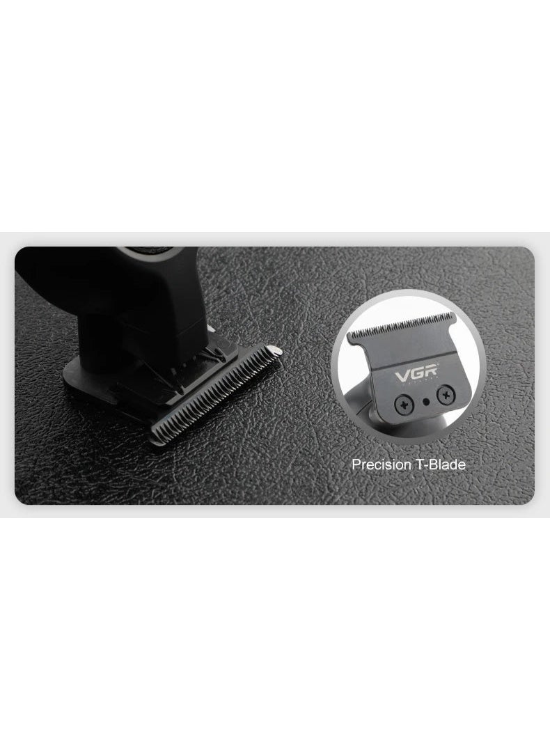 VGR Hair Trimmers Professional Barber Cordless Clippers V-995 Black - Image 2