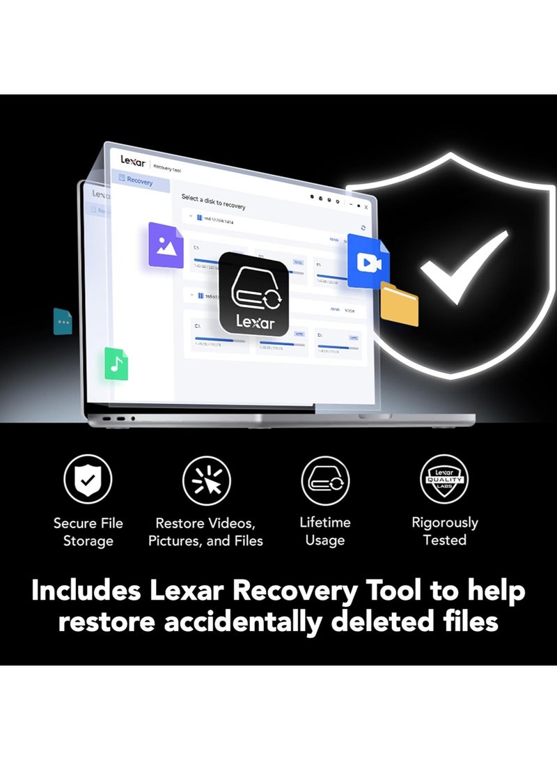 Lexar PLAY PRO 512GB microSDXC UHS-I Memory Card – Up to 900MB/s Read, 600MB/s Write – C10, A1, V30, U3 – LMSXPS0512G-BNNNG 512 GB - Image 3
