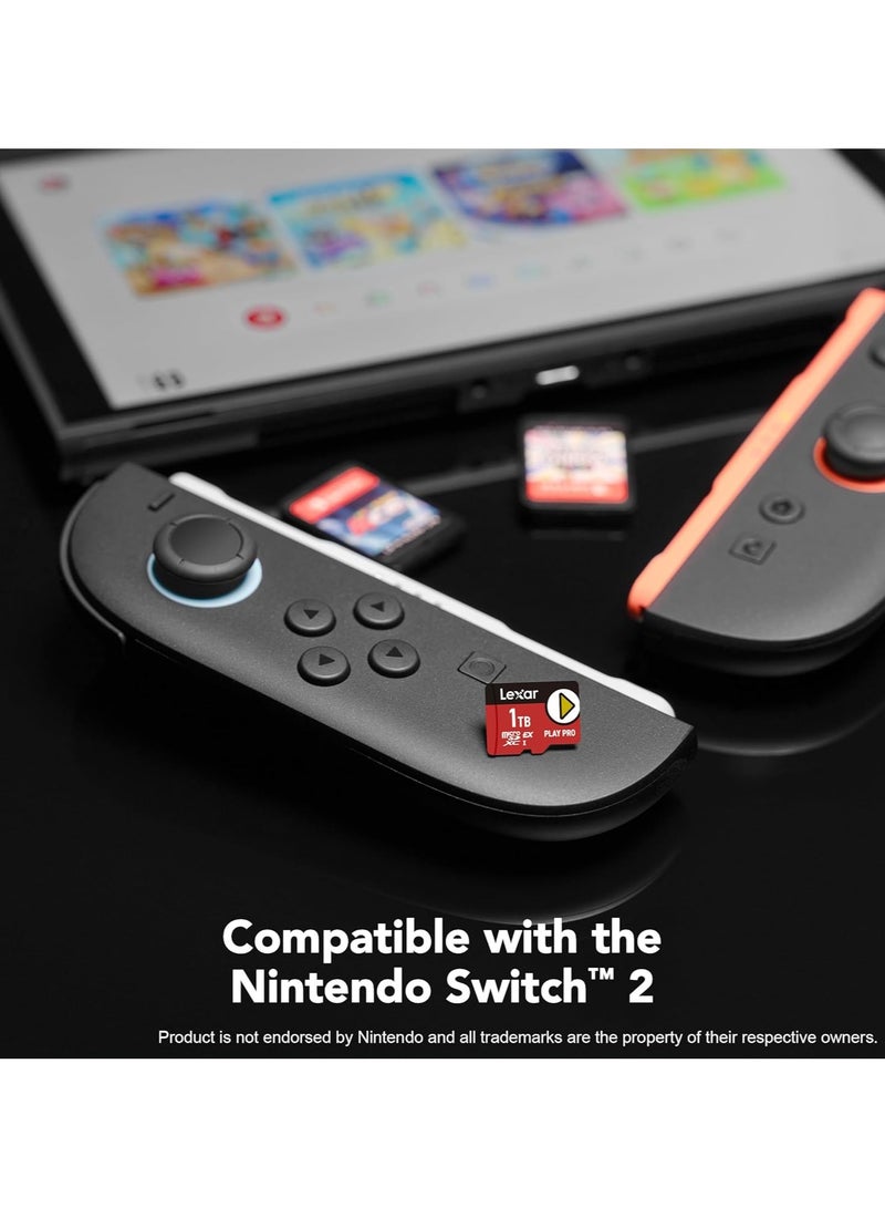 Lexar PLAY PRO 1TB microSDXC UHS-I Memory Card – Up to 900MB/s Read, 600MB/s Write – C10, U3, V30, A1 – LMSXPS0001T-BNNNG 1 TB - Image 3