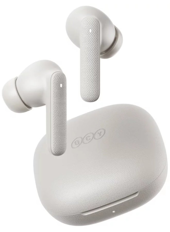 كيو سي واي QCY Buds T43 ENC TWS Earbuds – White white - Image 5