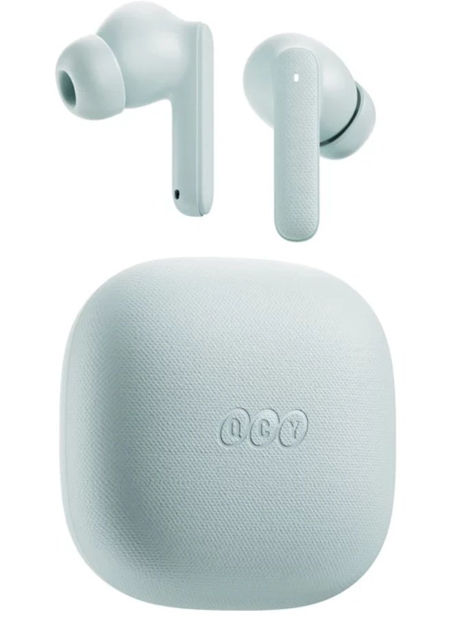 كيو سي واي QCY Buds T43 ENC TWS Earbuds –  Light Blue Light Blue - Image 1