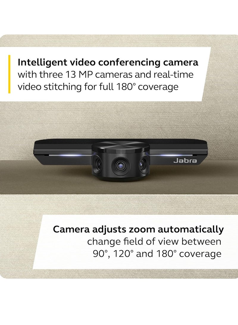 Jabra PanaCast Meet Anywhere Video Conference Bundle – Conference Room Camera with 180° Panoramic-4K View Speak 750 Conference Speakerphone, MS Teams Certified, Works with Zoom, Google Meet BLACK - Image 4