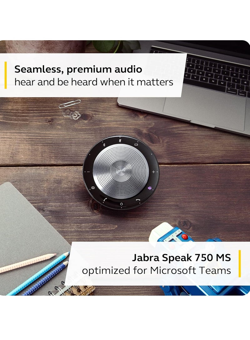 Jabra PanaCast Meet Anywhere Video Conference Bundle – Conference Room Camera with 180° Panoramic-4K View Speak 750 Conference Speakerphone, MS Teams Certified, Works with Zoom, Google Meet BLACK - Image 3