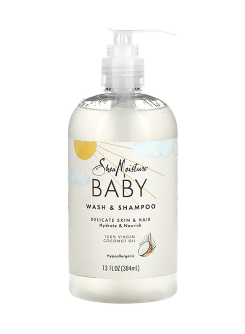 SheaMoisture Shea Moisture Baby Virgin Coconut Wash & Shampoo 13Oz/24Pk - Image 1