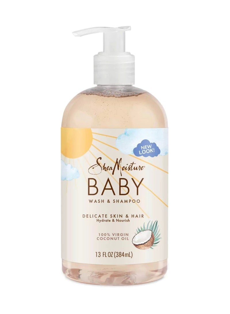 SheaMoisture Shea Moisture Baby Virgin Coconut Wash & Shampoo 13Oz/24Pk - Image 3