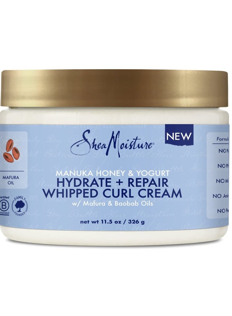 شيامويستر كريم ترطيب وإصلاح الشعر المجعد مع عسل المانوكا والزبادي خالي من الكبريتات 11.5 أونصة - Image 1