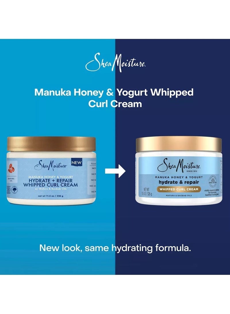 شيامويستر كريم ترطيب وإصلاح الشعر المجعد مع عسل المانوكا والزبادي خالي من الكبريتات 11.5 أونصة - Image 4