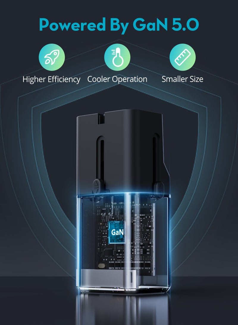 RAVPOWER Nano 30W Travel Charger with Type-C Port - Black - Image 3