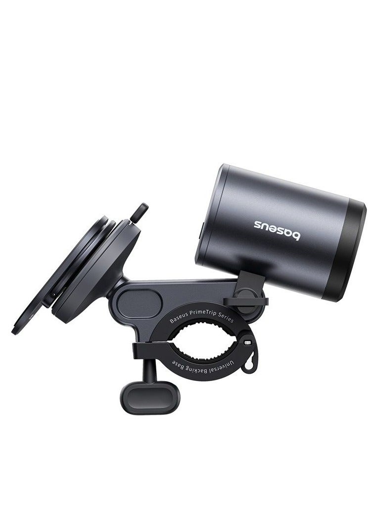 بيسوس PrimeTrip 2-in-1 Magnetic Bike Phone Mount & 600LM Dual-Color Light – 4 Modes, IP68 Waterproof, Type-C Charging, 10H Battery, for All Phones - Cosmic Black - Image 3
