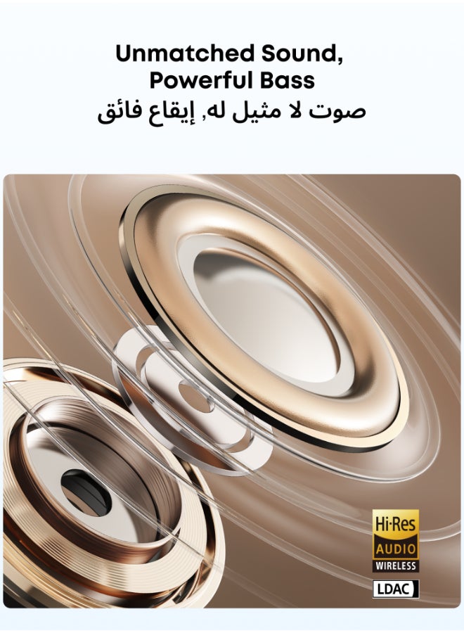 ساوند كور AeroClip من أنكر، سماعات أذن مفتوحة، سماعات رأس قابلة للتعليق، راحة متكيفة، مكالمات واضحة مع 4 ميكروفونات وذكاء اصطناعي، ملاءمة مستقرة، محركات 12 مم لصوت جهير قوي، دقة عالية، تصميم حلقة مفتوحة - Image 5