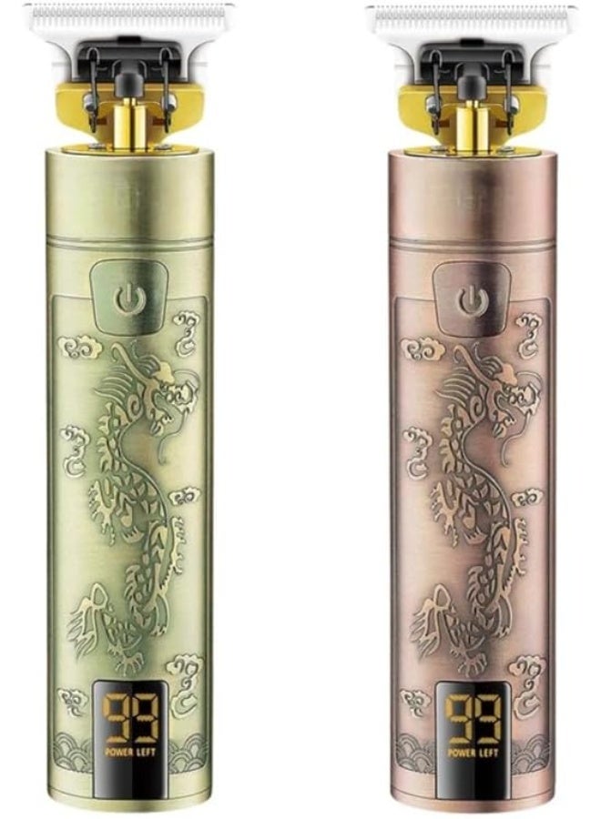 VGR V-076 Professional Cordless Shaver with LED Display, Stainless Steel Blades, USB Charging Cable, 3 Combs for Men, Runtime: 150 Minutes, 800mAh Li-ion Battery, Gold - Image 4