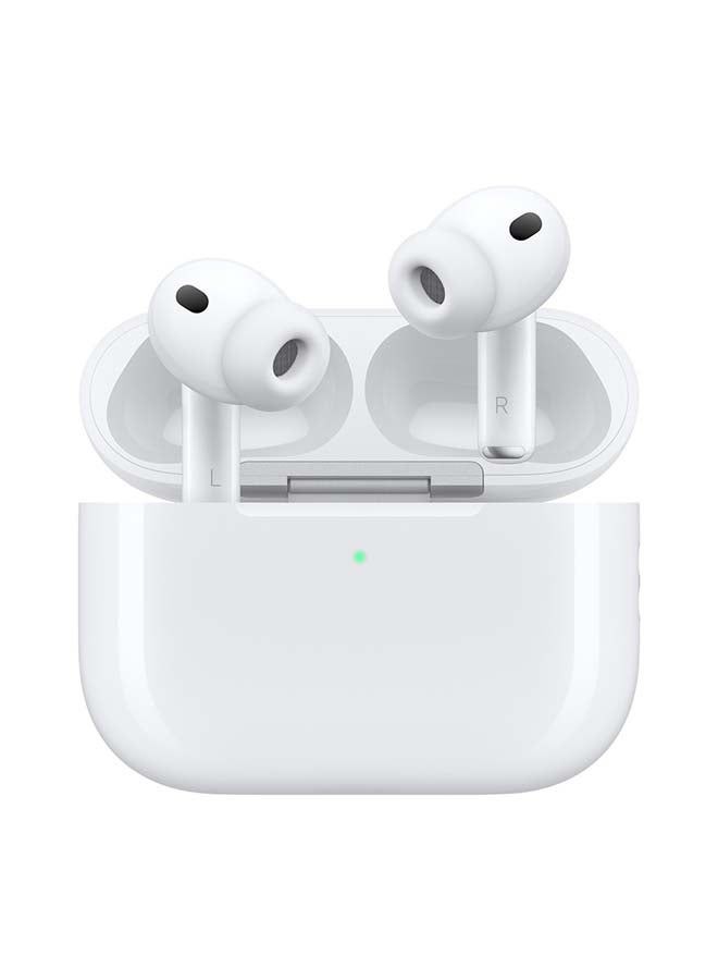AirPods Pro 3 Wireless Earbuds, Bluetooth Headphones, Active Noise Cancellation, Hearing Test, Hearing Aid,Hearing Protection features, Heart rate sensing during workouts, Live Translation, High-Fidelity Sound, H2 Chip, USB-C Charging - White