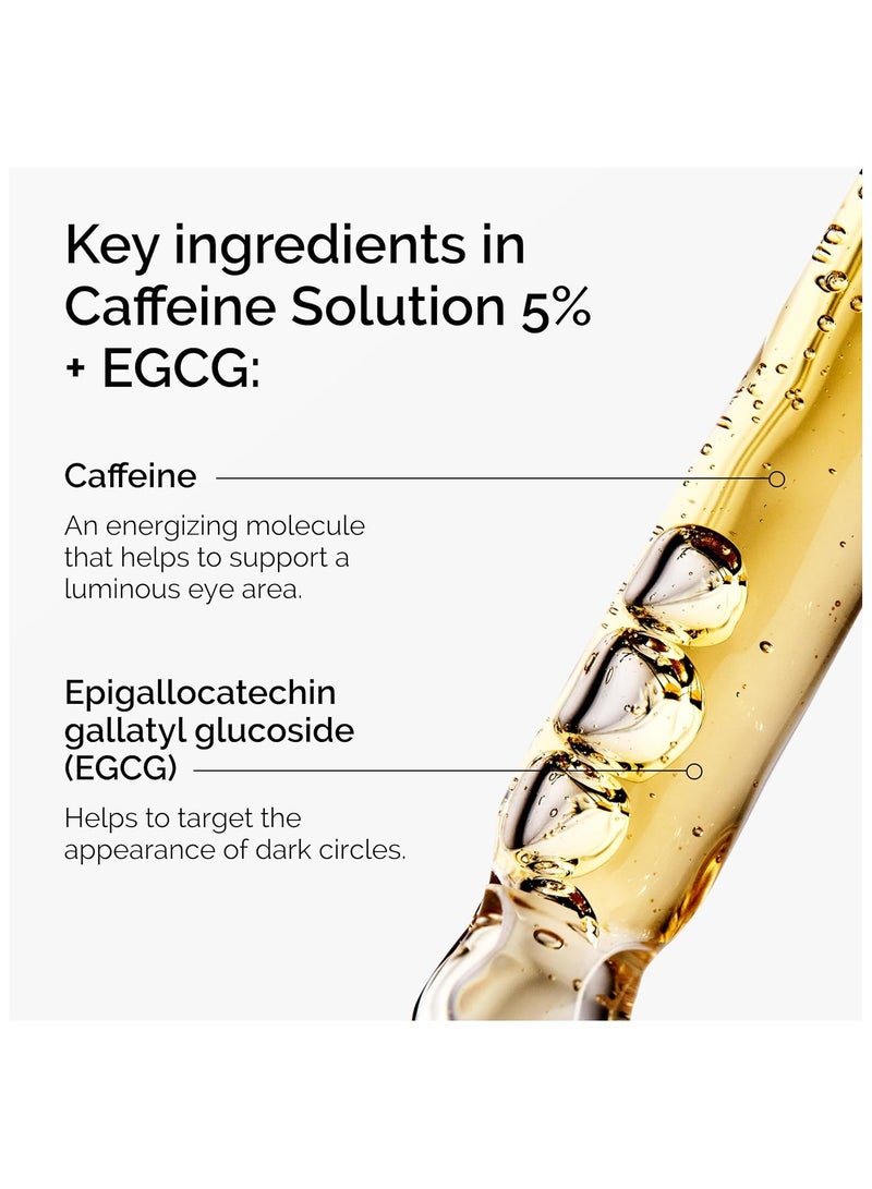 ذا اورديناري Caffeine Solution 5% + EGCG 30ml | Solution for dark circles and puffy eyes 30ml - Image 4