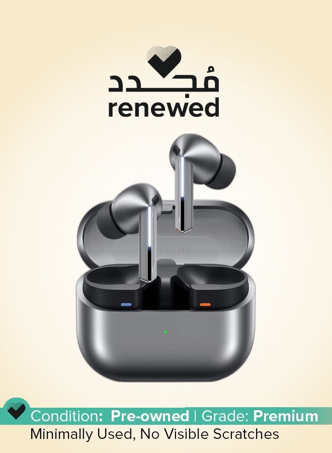 سامسونج Renewed - Samsung Galaxy Buds3 Pro, Silver, Wireless Bluetooth Earbuds with Adaptive Noise Control, Hi-Fi Sound, 360 Audio - Image 1