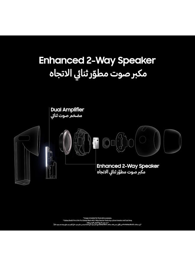 سامسونج Renewed - Samsung Galaxy Buds3 Pro, Silver, Wireless Bluetooth Earbuds with Adaptive Noise Control, Hi-Fi Sound, 360 Audio - Image 5